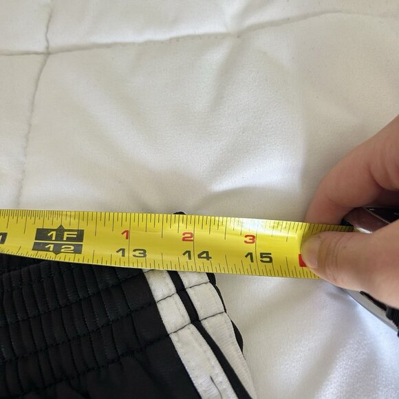 VTG 90s Adidas Joggers Sweatpants Mens Size Large Drawstring Black Pockets Ankle - Picture 6 of 8